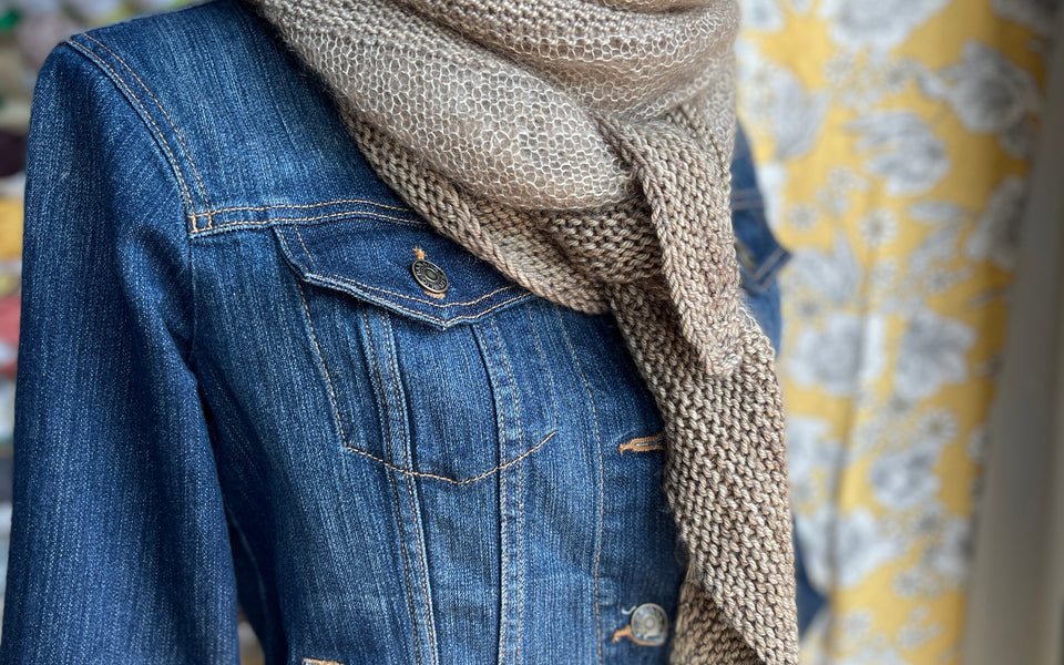 Kit de Tricot - Châle Textures de Fibre Carpe Diem