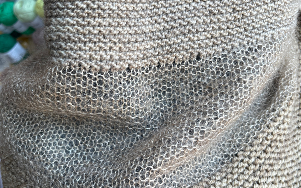 Kit de Tricot - Châle Textures de Fibre Carpe Diem