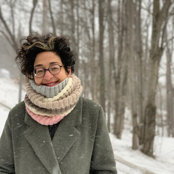 Kit de Tricot - col 5 couleurs en côtes 2/2