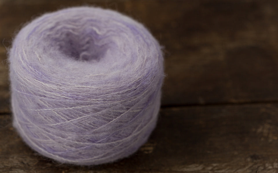 Kit de tricot - Châle Double-Doux en Nueva par Céline Desjardins