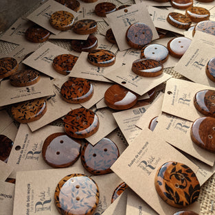 Recycled Wood Buttons by Rose Lafleur
