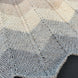 Kit de Tricot - Couverture chevrons par Espace tricot en coton et alpaga