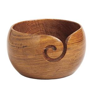 Rosewood Yarn Bowl by Knit Picks